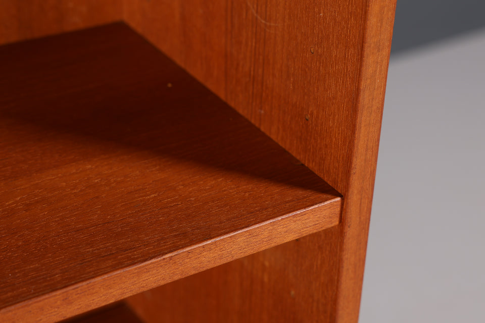 Skandinavisches Teak Holz Regal Mid Century Bücherregal Kommode