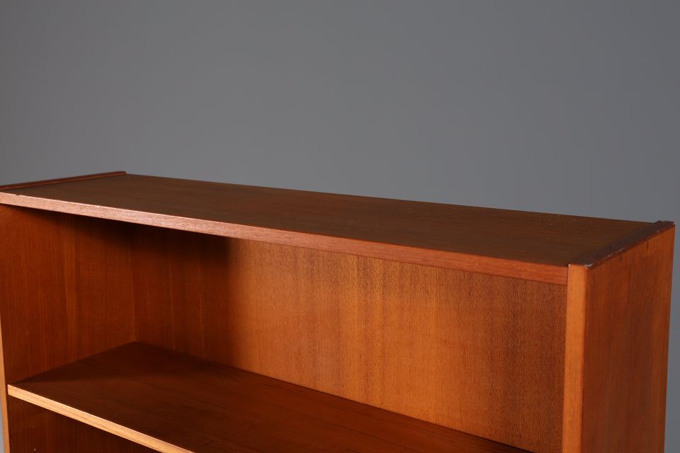 Skandinavisches Teak Holz Regal Mid Century Bücherregal Kommode
