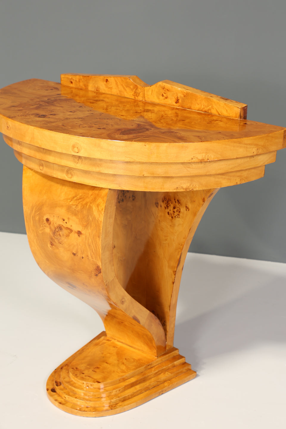 Traumhafte Art Deco Stil Wandkonsole Birke Flurablage