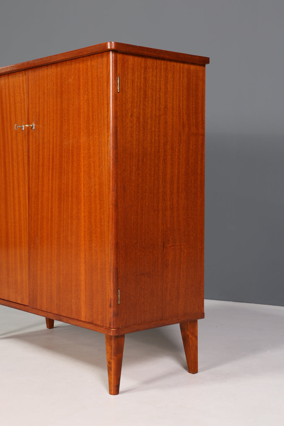 Wunderschöne Mid Century Kommode echt Holz Wäscheschrank 60s 70s Highboard