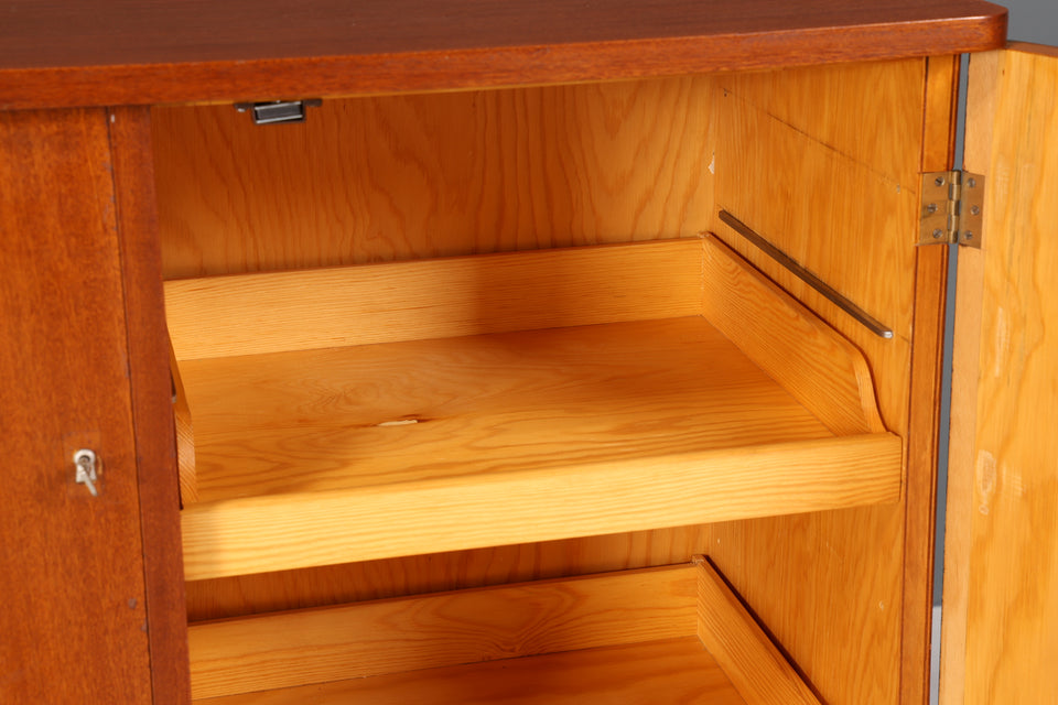 Wunderschöne Mid Century Kommode echt Holz Wäscheschrank 60s 70s Highboard