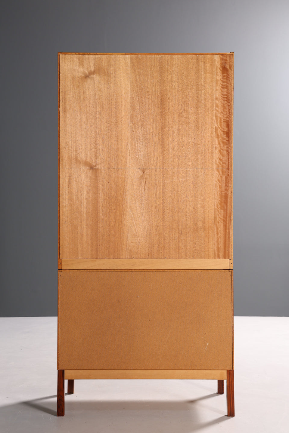 Traumhafte Mid Century Vitrine Palisander Holz Schrank Regal