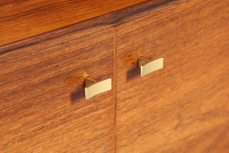 Traumhafter Mid Century Sekretär Palisander Holz Schrank Regal