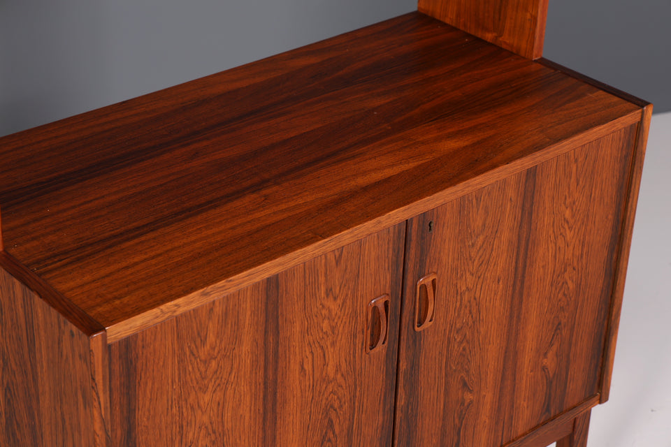 Traumhaftes Mid Century Palisander Regal Danish Bücherregal 60s Schrank Kommode