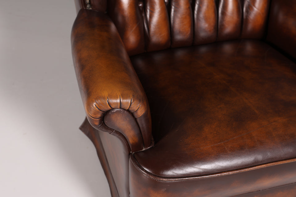Original Chesterfield Relax Sessel echt Leder Herrensessel 1 von 2