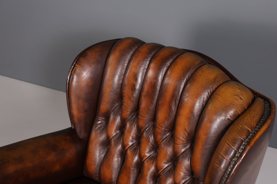Original Chesterfield Relax Sessel echt Leder Herrensessel 2 von 2