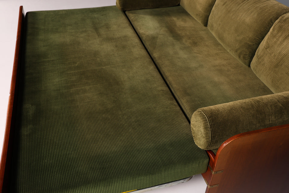 Maritim Sofa Daybed Schlafcouch Englischer Cord Military Chest Bett Antik