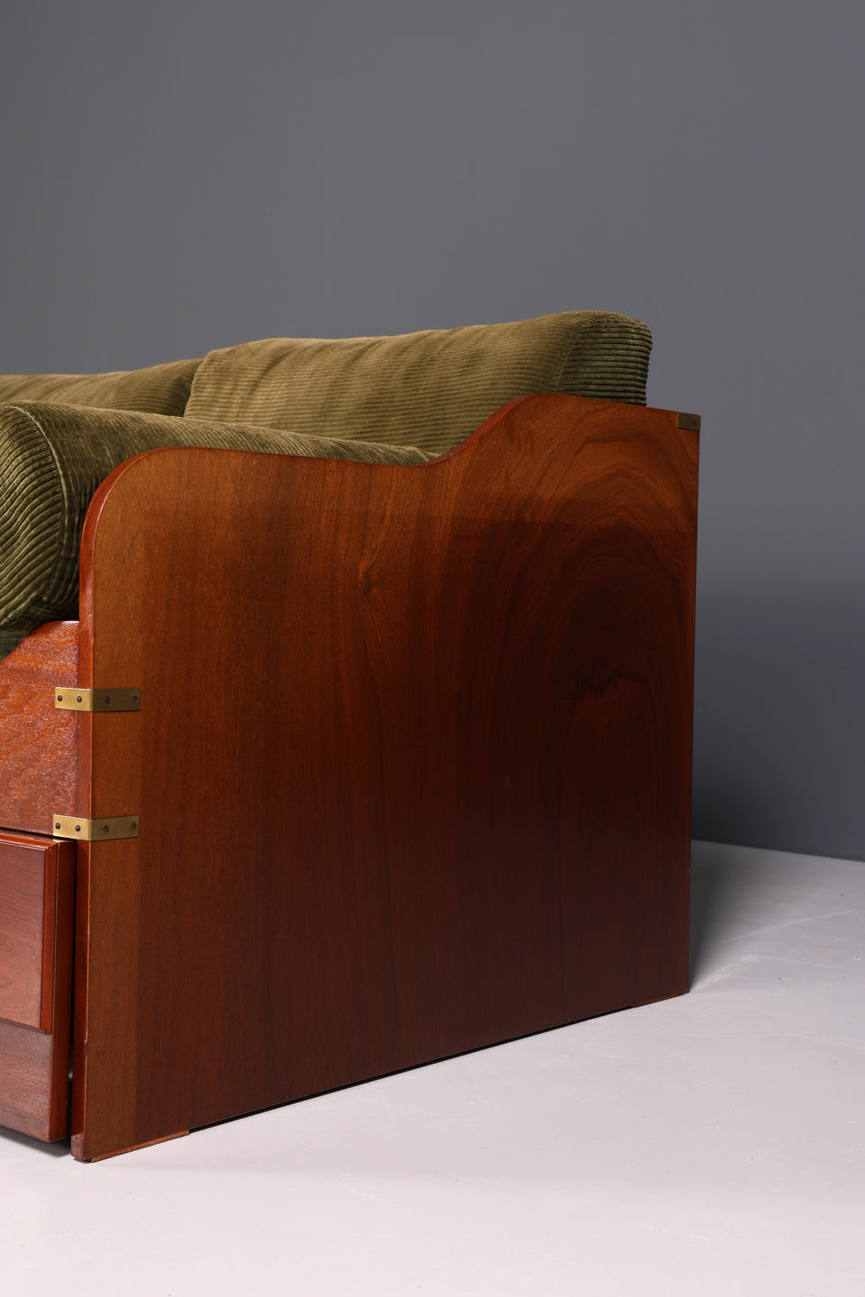 Maritim Sofa Daybed Schlafcouch Englischer Cord Military Chest Bett Antik
