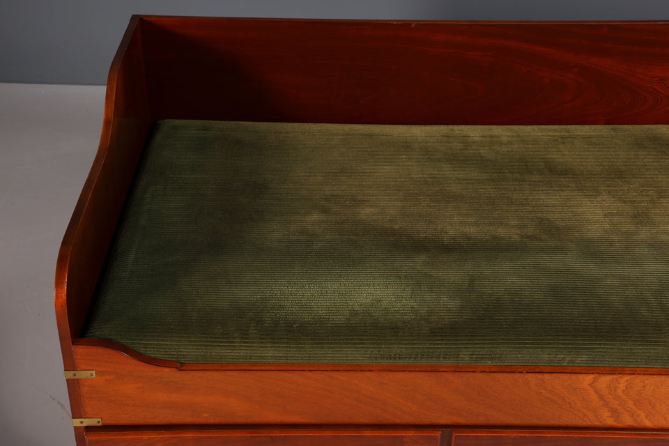 Maritim Sofa Daybed Schlafcouch Englischer Cord Military Chest Bett Antik