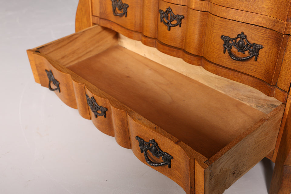 Traumhafte Barock Stil Kommode massiv Holz Eiche Sideboard