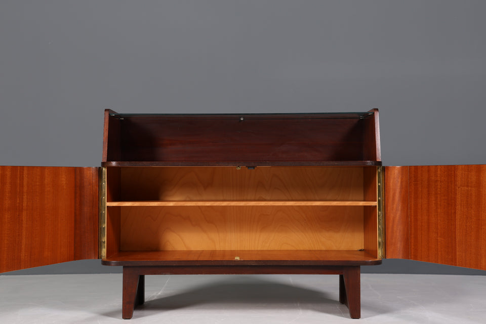 Wunderschöne Mid Century Retro Kommode Vintage Glas Sideboard