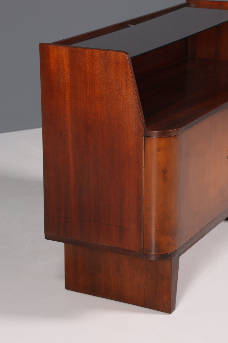 Wunderschöne Mid Century Retro Kommode Vintage Glas Sideboard