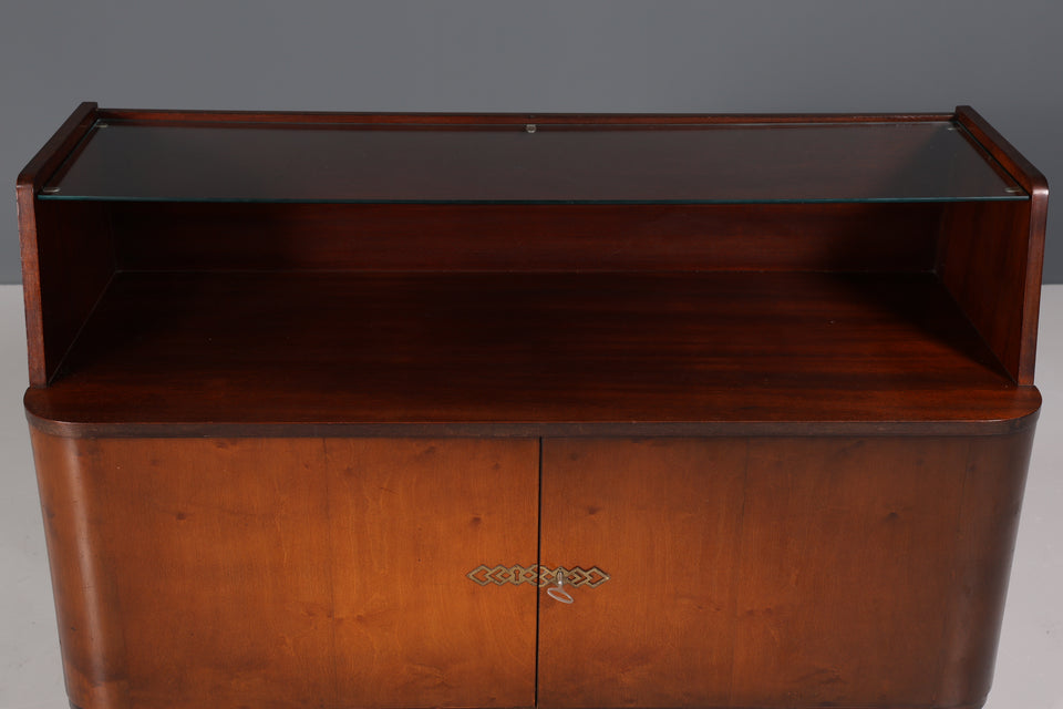 Wunderschöne Mid Century Retro Kommode Vintage Glas Sideboard