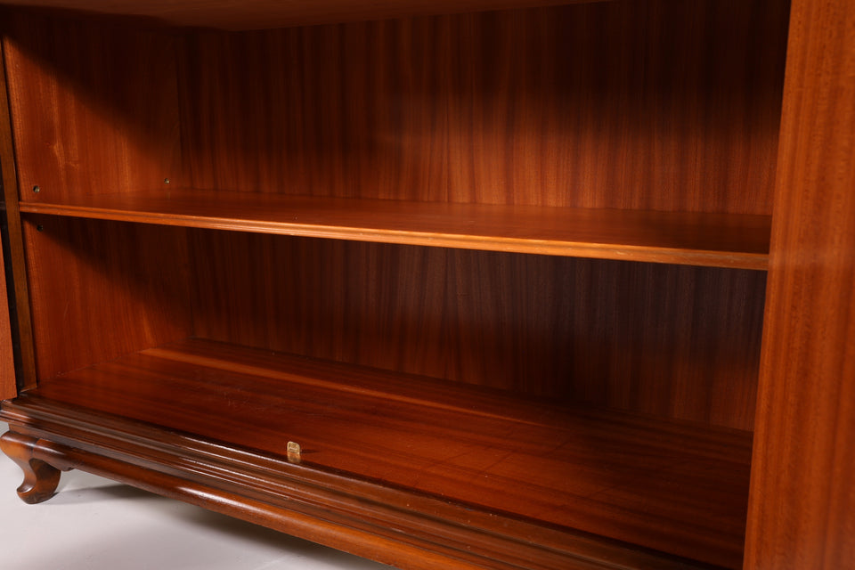 Stilvolle Chippendale Vitrine Regal Schrank Englisch Bücherregal 1 von 2