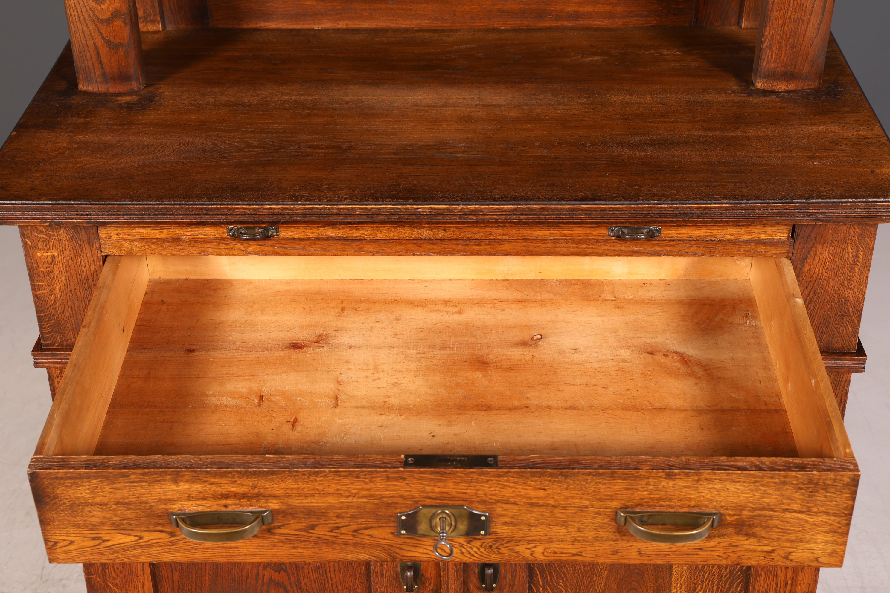Wunderschönes Jugendstil Sideboard Antik Eiche Kredenz Buffet Anrichte Schrank Kommode