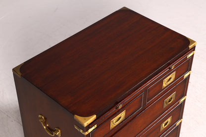 Traumhafte Maritime Kommode Englisch Military Chest Schiffskommode Antik Schrank Beistellschrank Kolonialstil