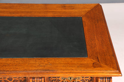 Traumhafter Gründerzeit Schreibtisch Jugendstil Bürotisch echt Holz Antik Office Desk