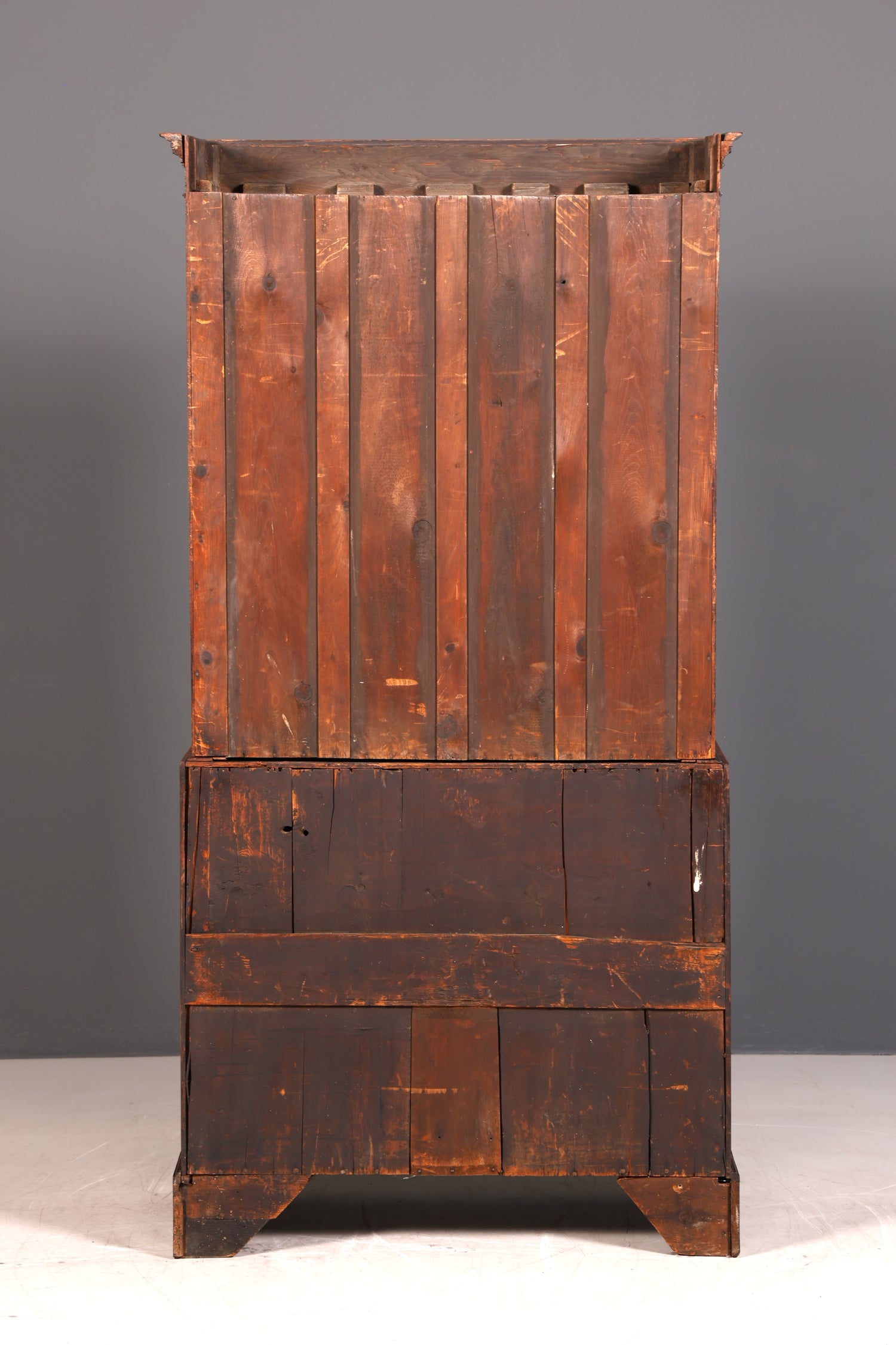 G785 Finish Wunderschöne Englische Vitrine Bibliothek Sekretär echt Holz Antik Schrank Regal (Kopie)