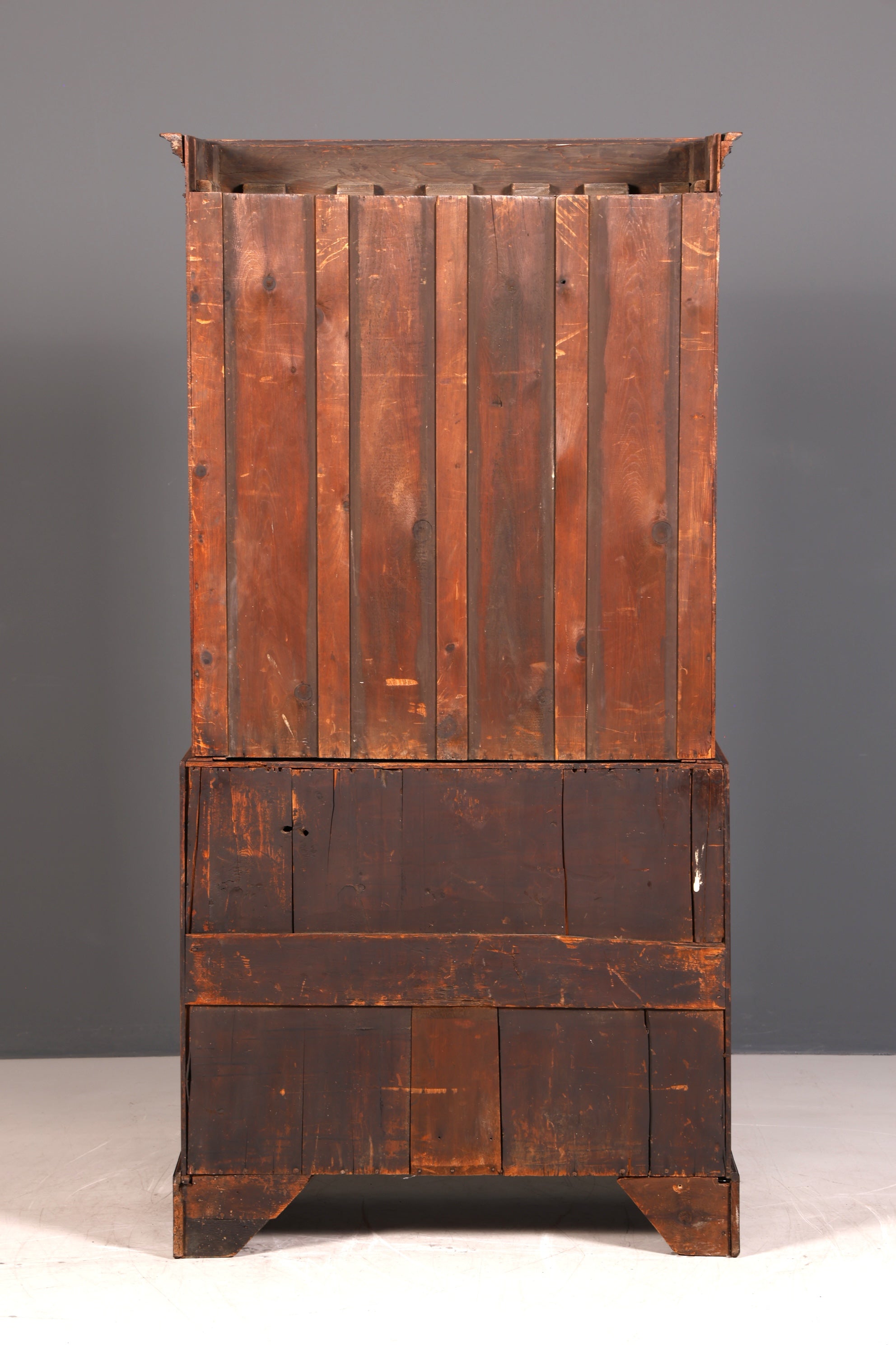 G785 Finish Wunderschöne Englische Vitrine Bibliothek Sekretär echt Holz Antik Schrank Regal (Kopie)