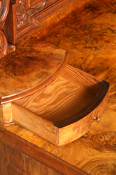 Edle Gründerzeit Kommode mit Spiegelaufsatz Louis Philippe Frisierkommode Holz Schrank Antik Flurschrank um 1880