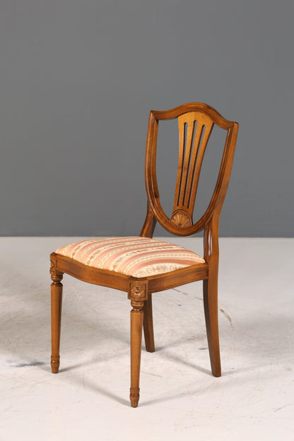 4x Traumhafte Stühle im Gustavianischer Stil Englisch Stil Küchenstühle Antik Stil Esszimmer Stuhl Set