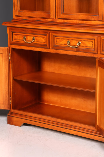 Traumhafte Original Selva Vitrine Epoca Antik Stil Buffet Schrank Bibliothek Kirschholz Glasvitrine