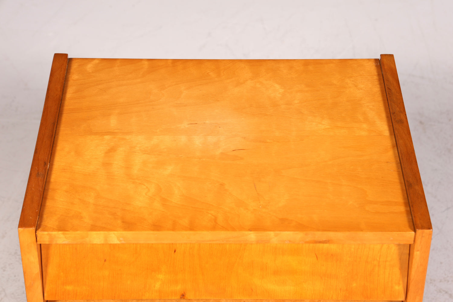 Schlichte Mid Century Kommode Vintage Klappschränkchen Danish Design Nachttisch 2 von 2