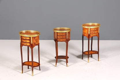 Edler Barock Louis XV Stil Beistelltisch Ablagetisch massiv Kommode Antik Stil