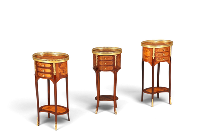 Edler Barock Louis XV Stil Beistelltisch Ablagetisch massiv Kommode Antik Stil