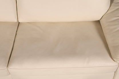 Wunderschönes Original Rolf Benz Sofa Modell 3300 Creme Echtleder 2-Sitzer Couch Designer Ledersofa