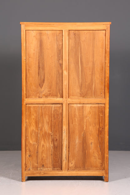 Wunderschöner Maritimer Vitrinenschrank Englisch Echt Holz Bibliothek Englische Anrichte Antik