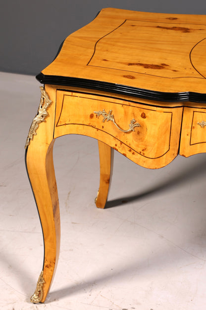 Beautiful Louis XV-style desk French office desk antique-style office table solid wood