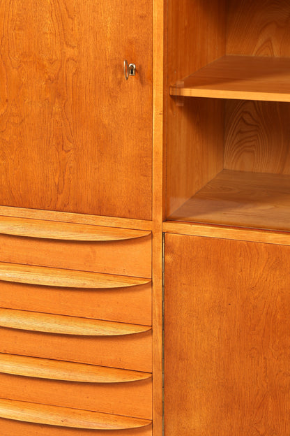 G739 Finish Traumhafter Mid Century Highboard Retro Vitrine 60er Jahre Schrank Kommode (Kopie)