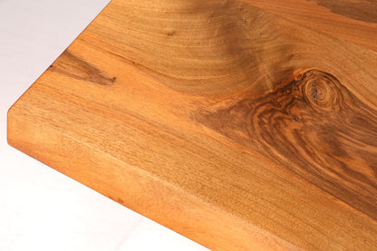Wunderschöner Nussbaum Tisch 260cm-97cm Esszimmer Tisch Baumkanten Platte massiv Holz Küchentisch