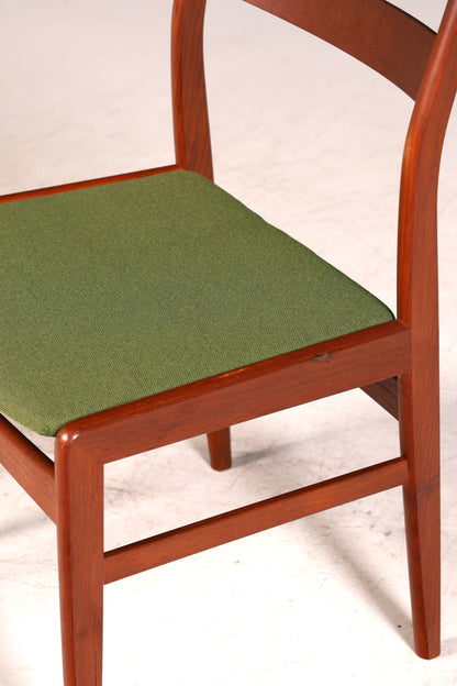 4x Mid Century Teak Holz Stühle Made in Denmark Retro Stuhlset Danish Design Küchenstühle