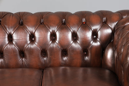 Wunderschönes Original Chesterfield Sofa 3- Sitzer echt Leder Couch Englisch 2 von 2
