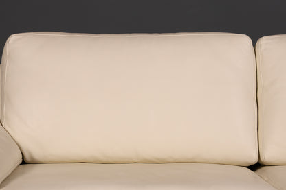 Wunderschönes Original Rolf Benz Sofa Modell 3300 Creme Echtleder 2-Sitzer Couch Designer Ledersofa