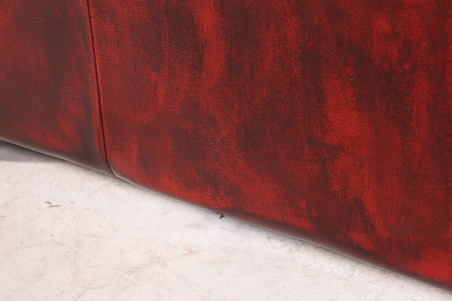 Wunderschöne Original Chesterfield 2-Sitzer Couch Englisches echt Leder Oxblood Sofa UK