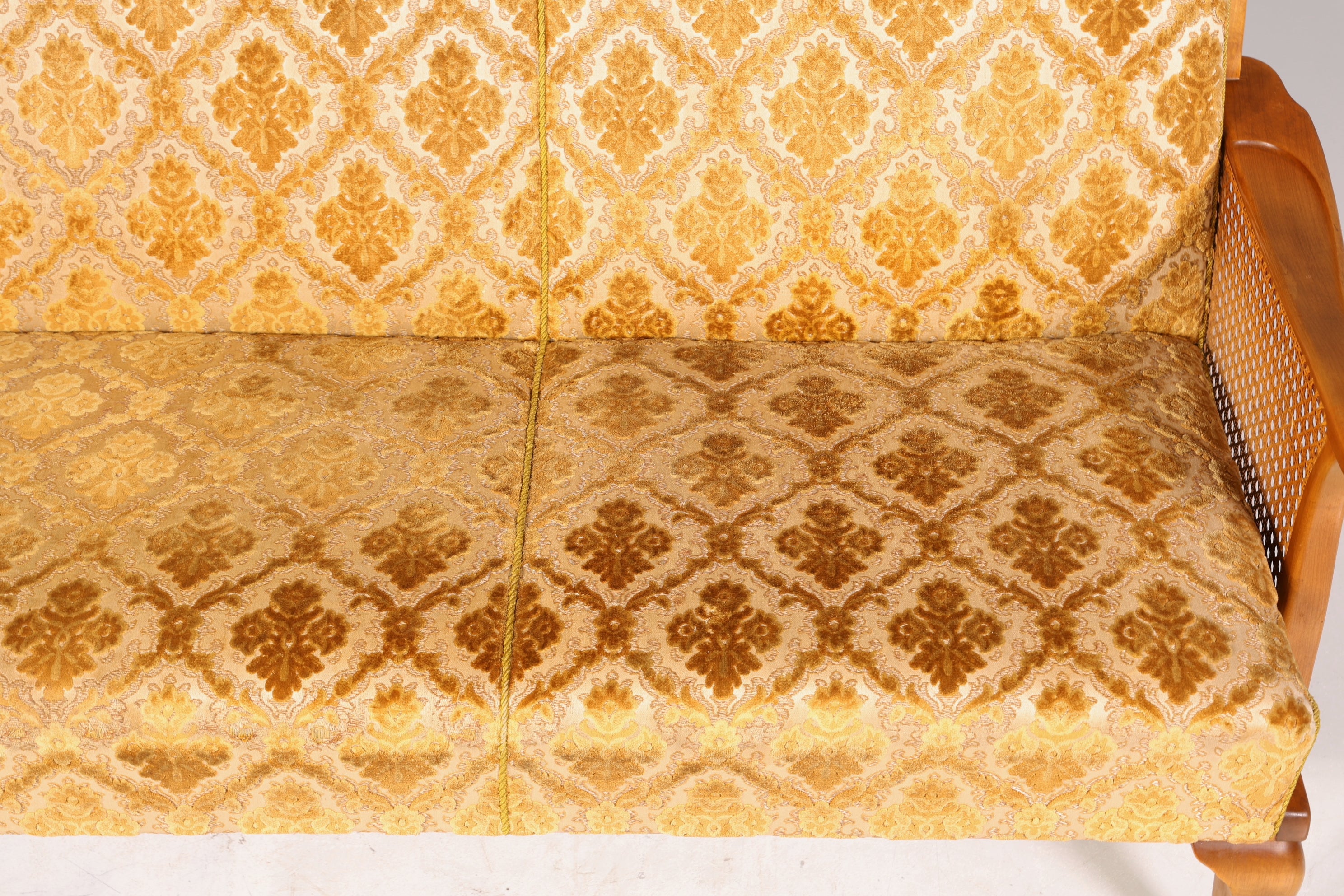 Wunderschönes Chippendale Sofa Barock Stil Wiener Geflecht Schlafsofa 3-Sitzer Couch Gästebett