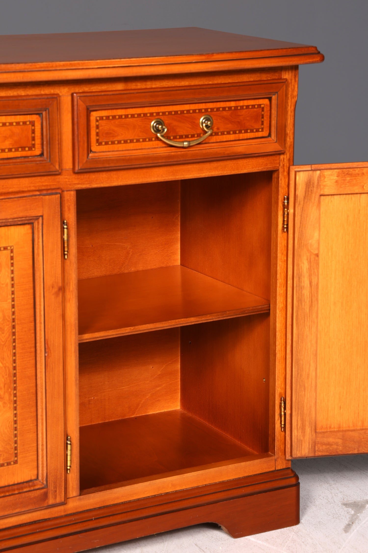 Edles Original Selva Sideboard Epoca Kirschholz Anrichte Kommode Buffet Schrank Intarsien Italienische Möbel