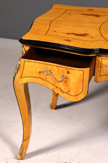 Beautiful Louis XV-style desk French office desk antique-style office table solid wood
