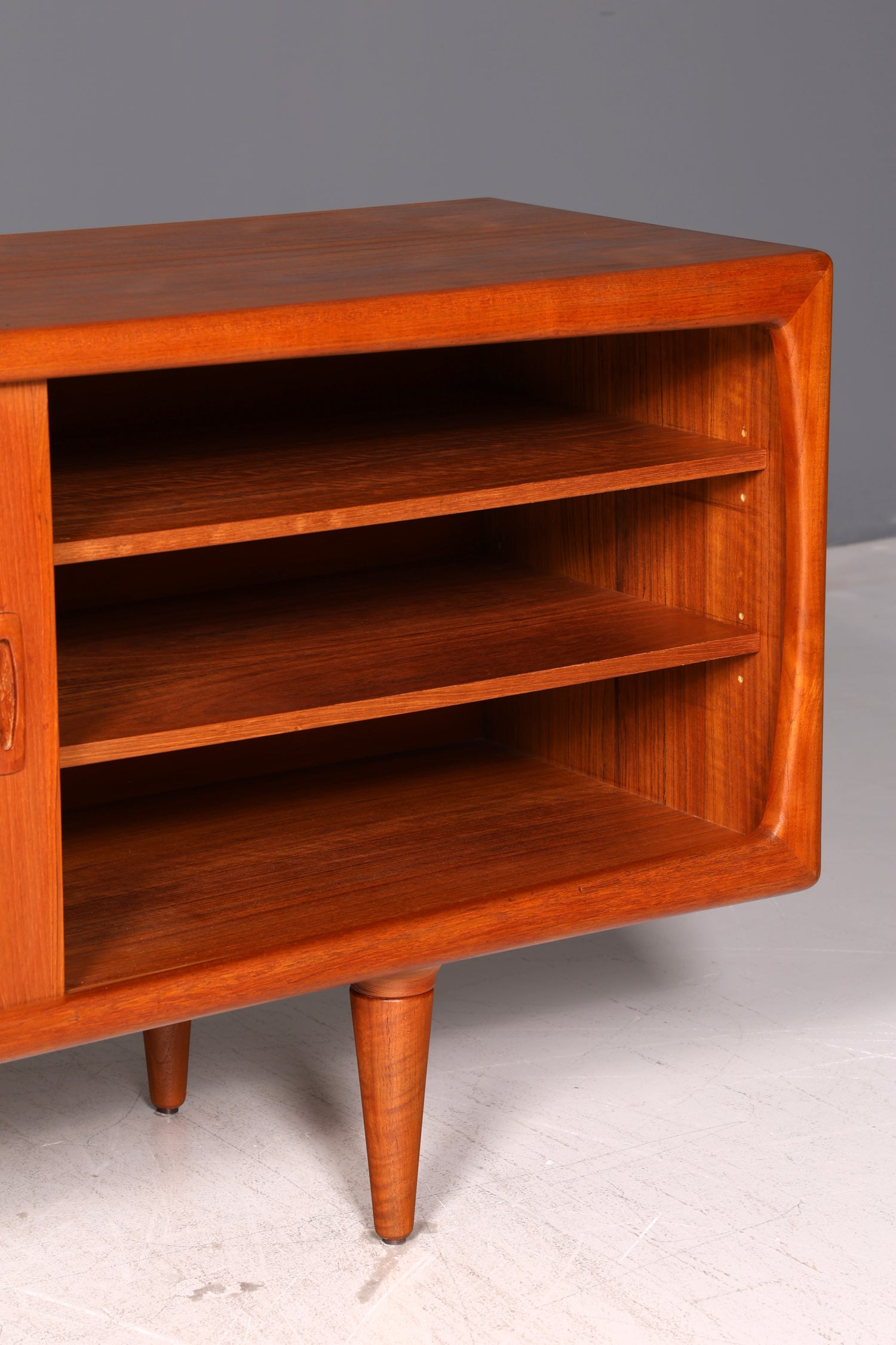 Beeindruckendes Original H.P. Hansen XXL Sideboard Teak Holz TV Kommode Lowboard Danish Design Vintage Schrank