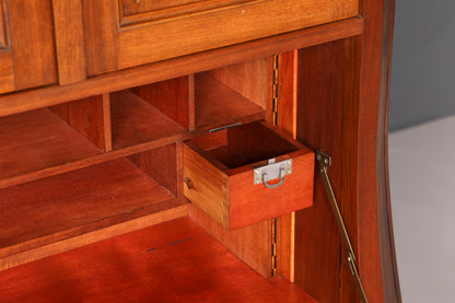 Wunderschöner Jugendstil Sekretär Vitrine Aufsatzschrank Nussbaum um 1900 Antik Schreibschrank Vertiko Vintage