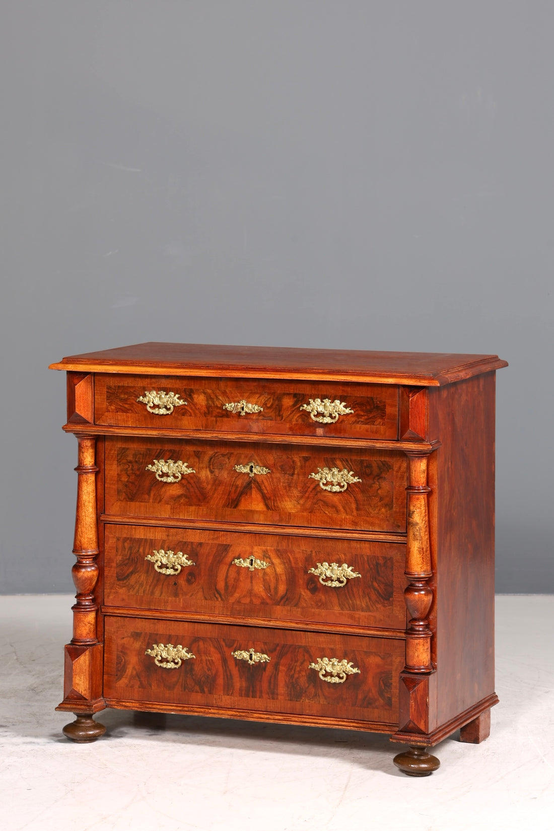 Wunderschöne Gründerzeit Kommode Louis Philippe echt Holz Schubladen Kommode um 1880