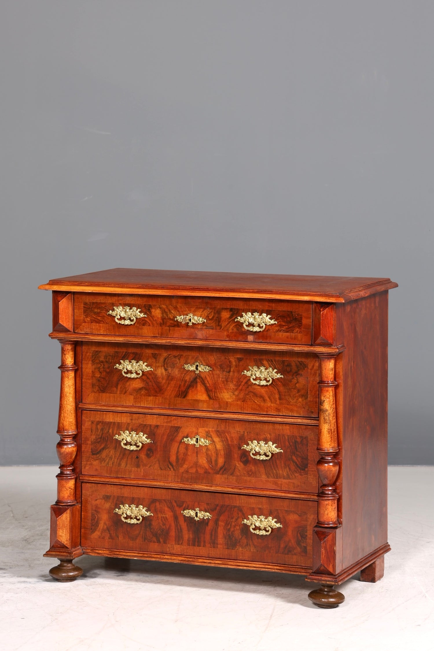Wunderschöne Gründerzeit Kommode Louis Philippe echt Holz Schubladen Kommode um 1880