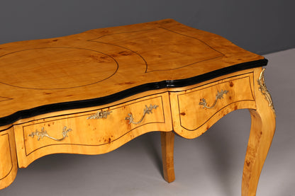 Beautiful Louis XV-style desk French office desk antique-style office table solid wood