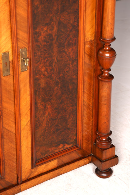 Traumhafter Gründerzeit Schrank Louis Philippe Vertiko Antik Highboard Kommode Dielenschrank