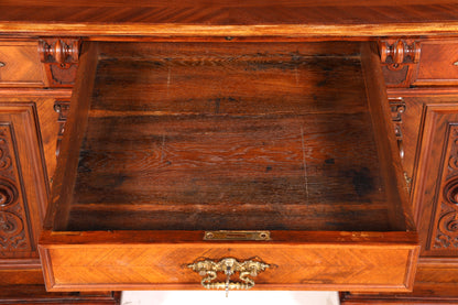 Traumhafter Gründerzeit Schreibtisch Jugendstil Bürotisch echt Holz Antik Desk