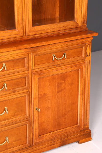 Traumhafte Original Selva XXL Vitrine Antik Stil Massivholz Villa Borghese Schrank Bibliothek