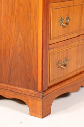 Stilvoller Sekretär im Englischen Stil Büro Vertiko Kommode echt Holz Schreibkommode